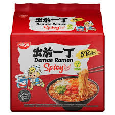 Nissin Demae Ramen Spicy Instant Noodles 5 x 100g
