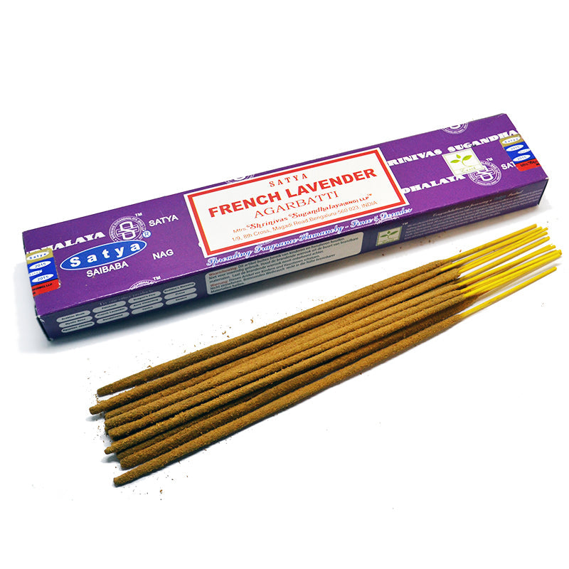 French Lavender Incense Sticks Satya