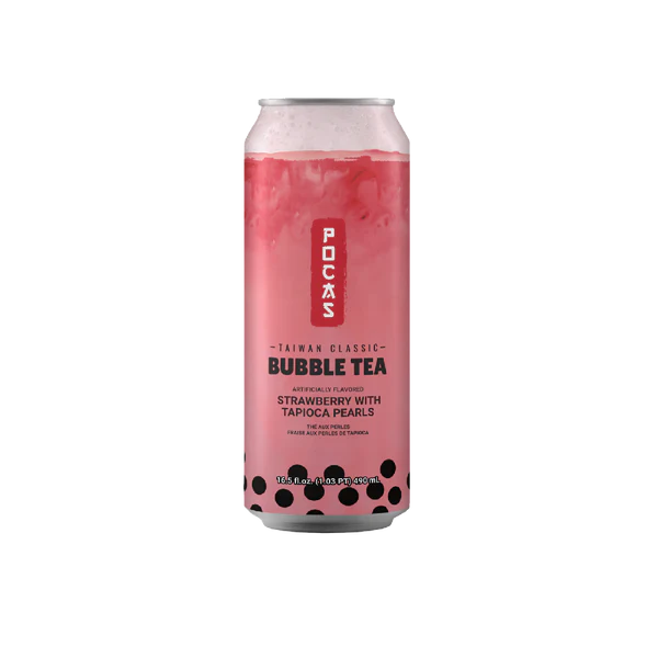 Pocas Bubble Tea - Strawberry 490ml