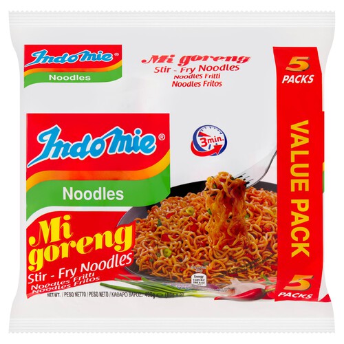 Indomie Instant Noodles Mi Goreng Original Value Pack (5 x 80g)
