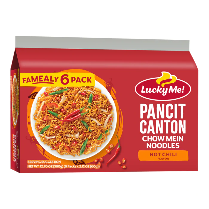 Lucky Me! Pancit Canton Extra Hot Chili Multi pack (6 x 55g)