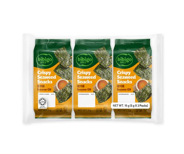 Bibigo Crispy Seaweed Snack (4.5g x 3pcs)