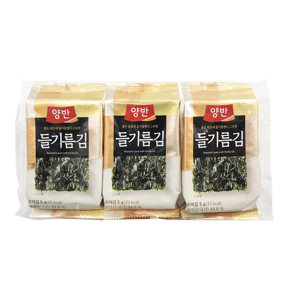 Dongwon Yangban Roasted Laver with Perilla Oil 9 pack
