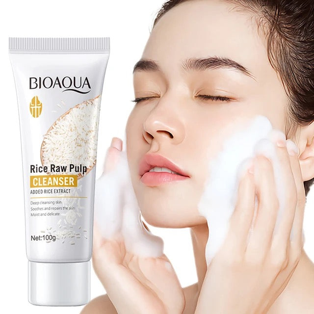 Bioaqua Rice Raw Pulp Cleanser 100g