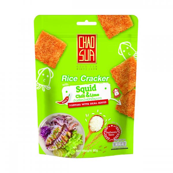 Chao Sua Rice Crackers - Spicy Lime Shrimp Floss 60g