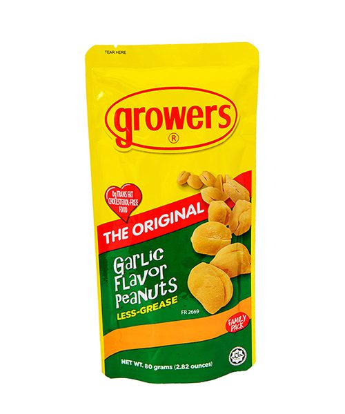 Growers Garlic Peanuts 80g