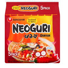 Nongshim Neoguri Ramyun Seafood & Spicy 5 x 120g