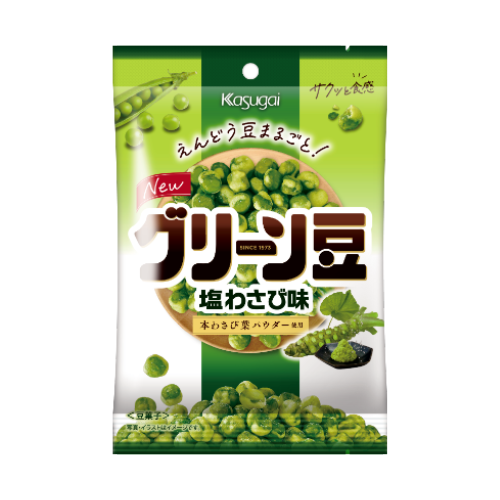Kasugai Roasted Hit Green Wasabi Peas 67g