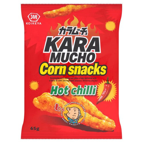Koikeya Kara Mucho Corn Snack Hot Chilli 65g (dated 12/25)