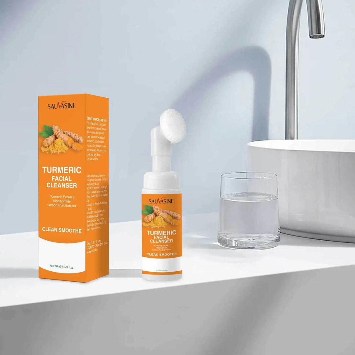 Sauvasine Tumeric Facial Cleanser 60ml