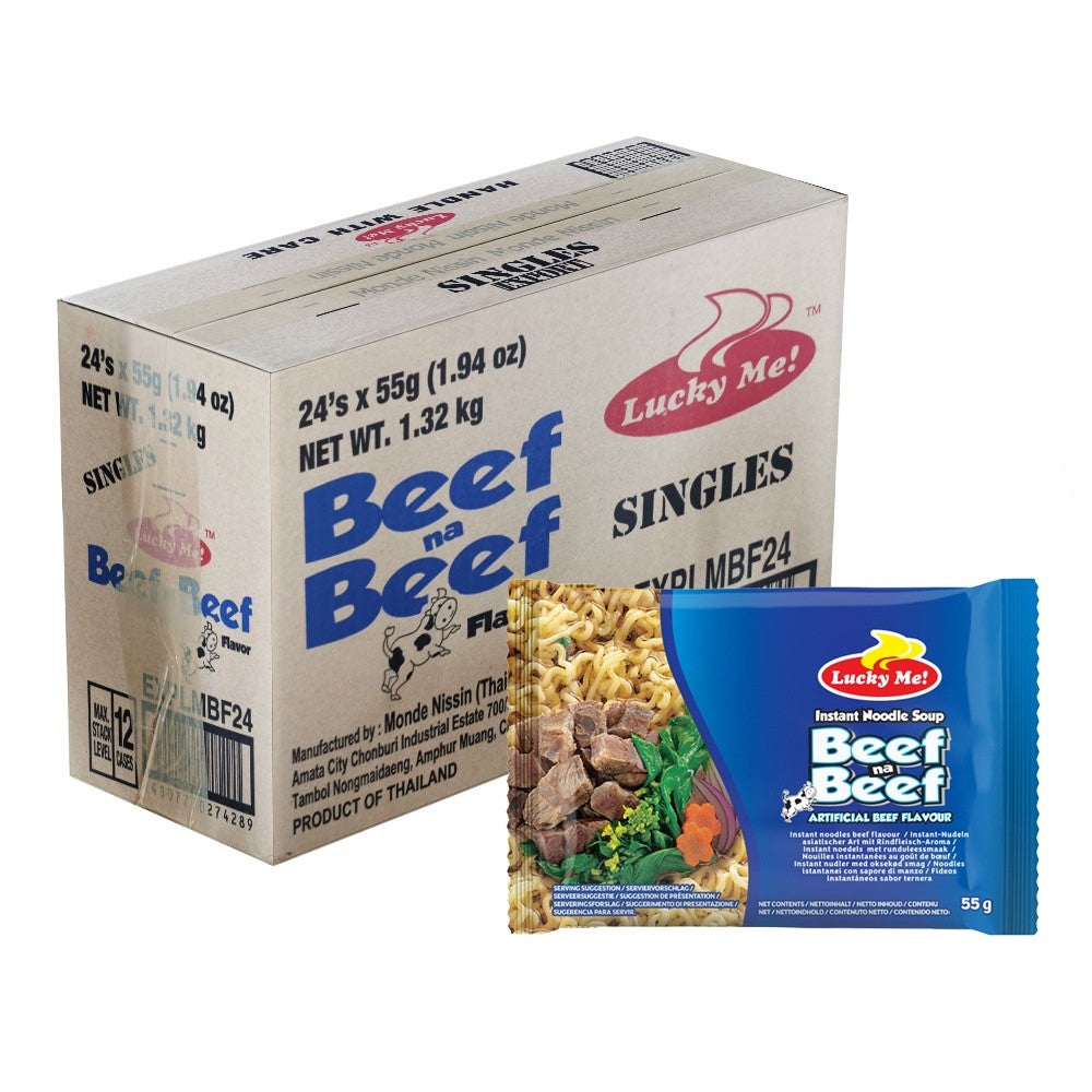 Lucky Me! Instant Mami Beef na Beef Carton 24 pcs