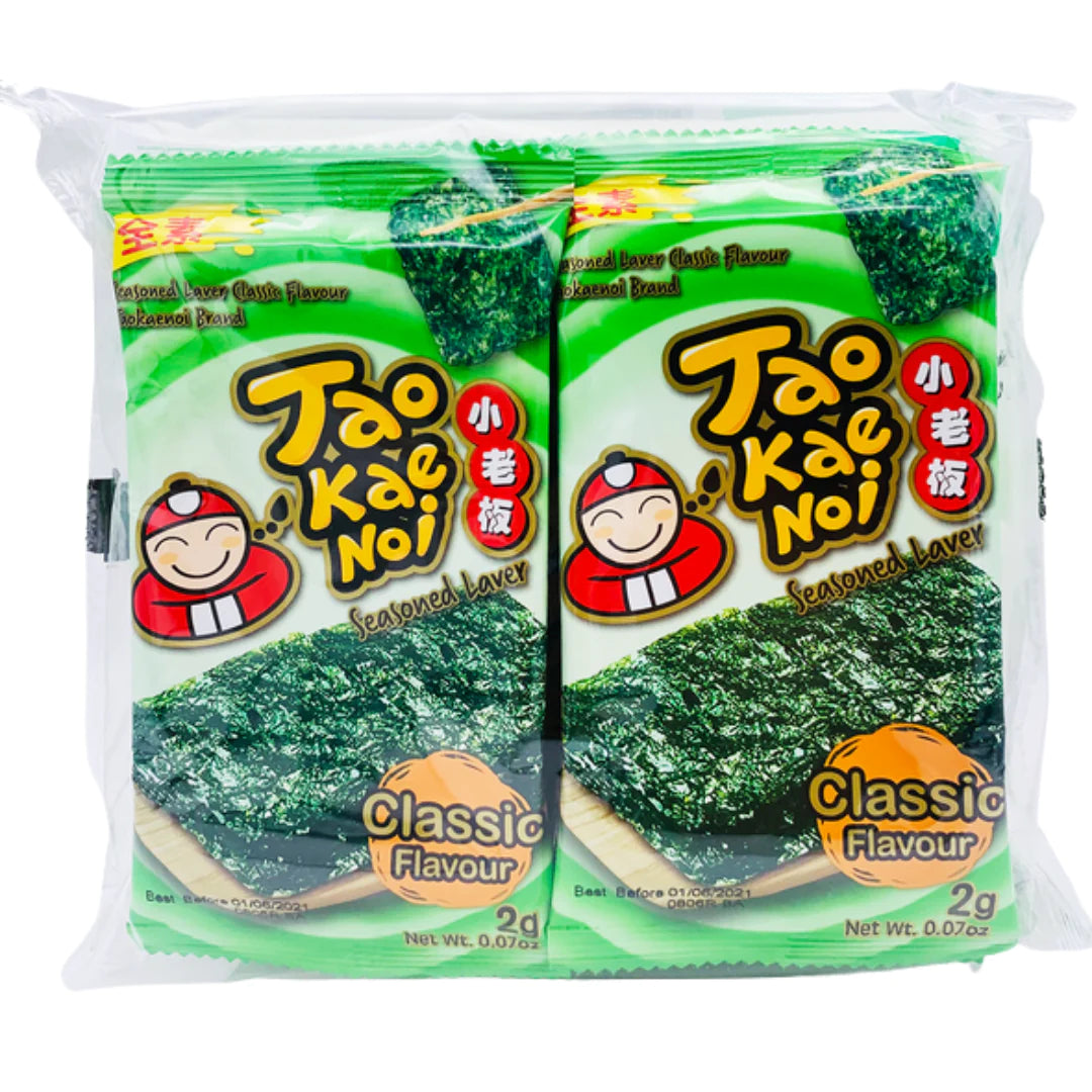 Tao Kae Noi KOREAN STYLE CLASSIC FLAVOUR SEASONED LAVER 8 X 2G (16G)