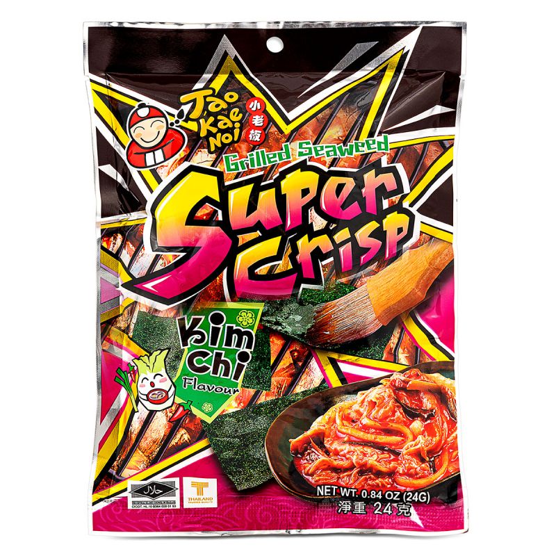 Tao Kae Noi Super Crisp Grilled Seaweed Kimchi Flavour 24g