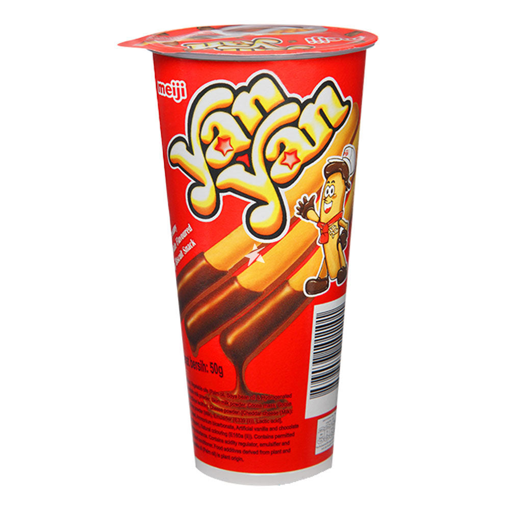 Meiji Yan Yan Creamy Chocolate Flavoured Dip Biscuit 50g