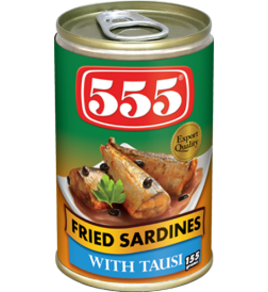 555 Fried Sardines Tausi 155g