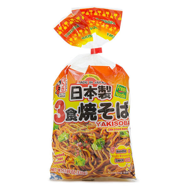 Itsuki Yakisoba Noodles with Sauce 3 x 170g