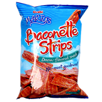Oishi Marty's Baconette Strips Bacon Flavoured 90g