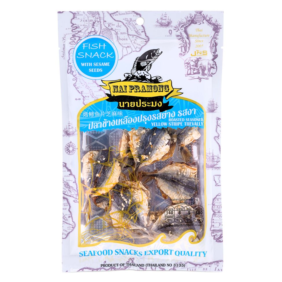 Nai Pramong Fish Snack with Sesame Seeds 40g
