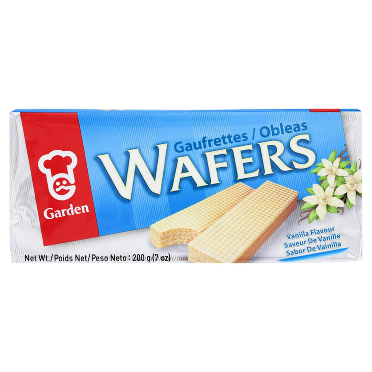 Garden Cream Wafers Vanilla Flavoured x4 200g
