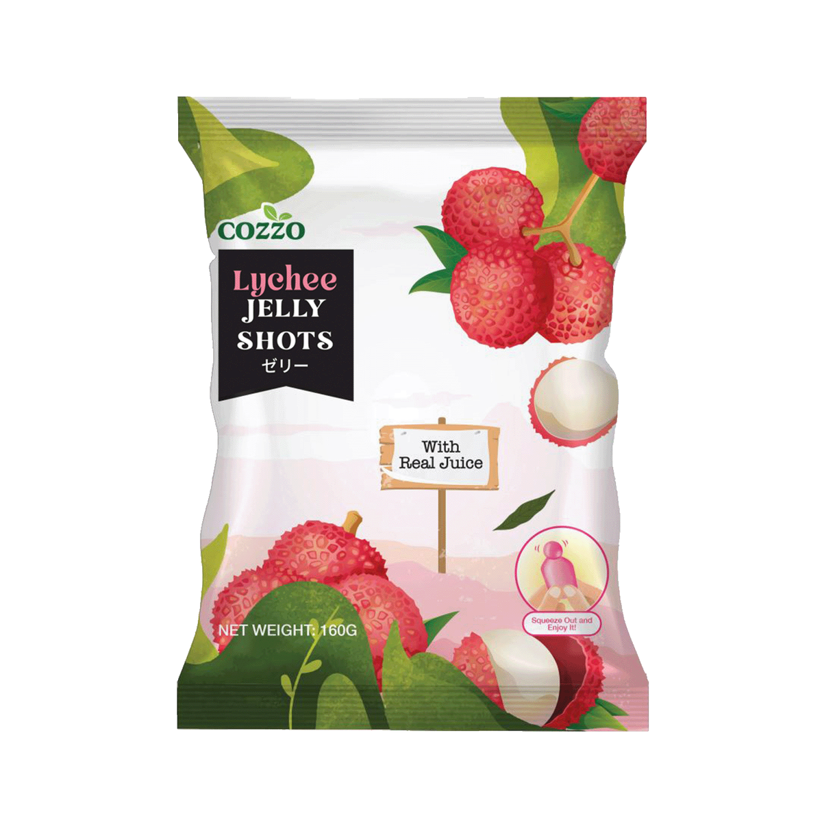 Cozzo Jelly Shots Lychee 160g
