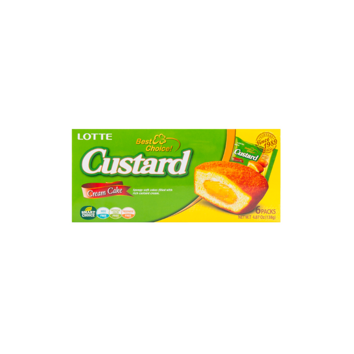 Lotte Custard Pie Cream Cakes 276g