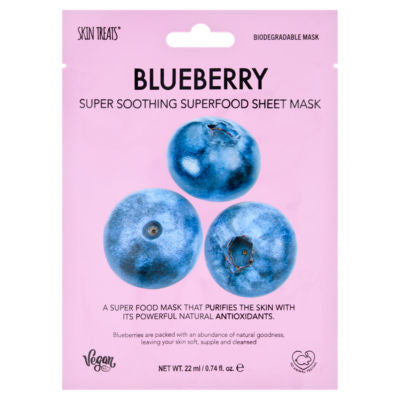 Skin Treats Blueberry Super Soothing Superfood Sheet Mask 22ml