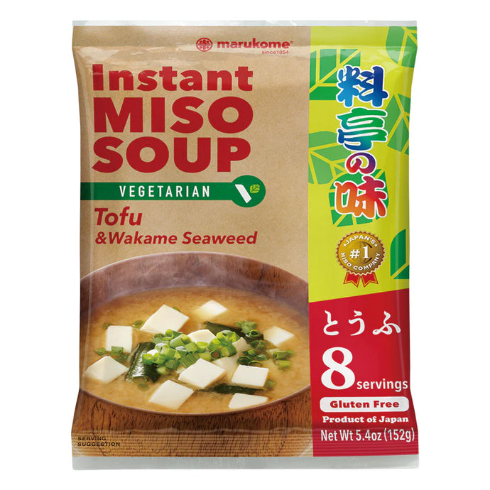 Marukome Miso Soup - Tofu & Wakame Seaweed Vegetarian 152g