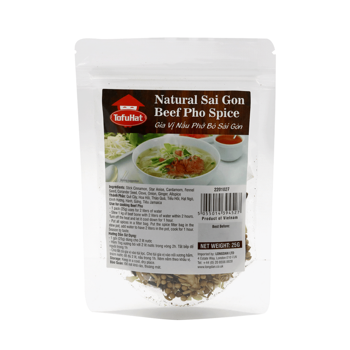 Tofuhat Natural Saigon Beef Pho Spice 25g