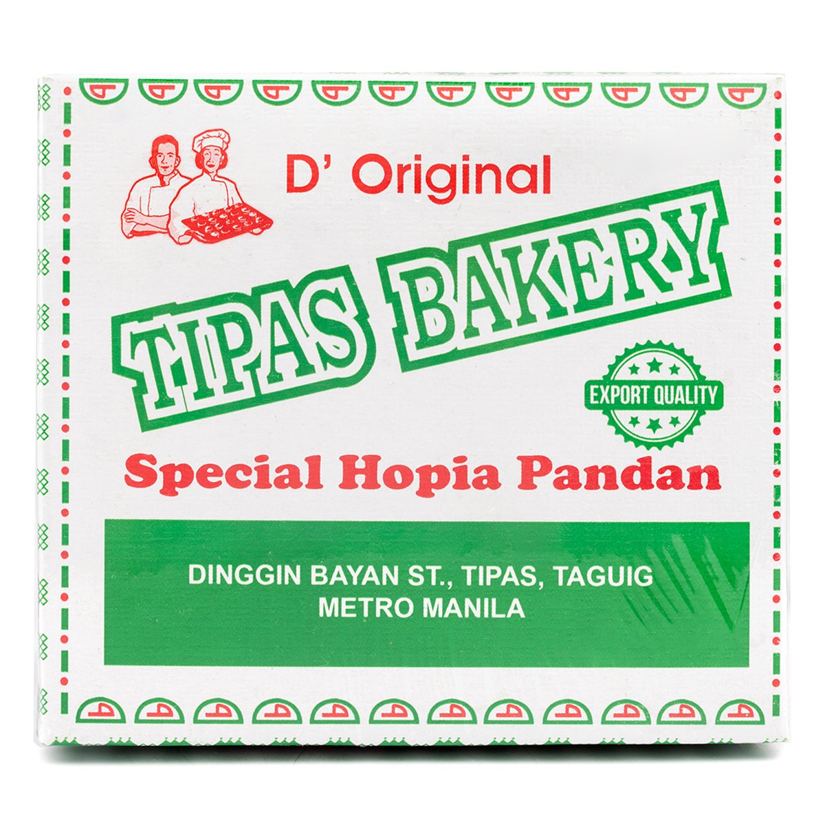 D’Original Tipas Bakery Hopia Pandan 480g