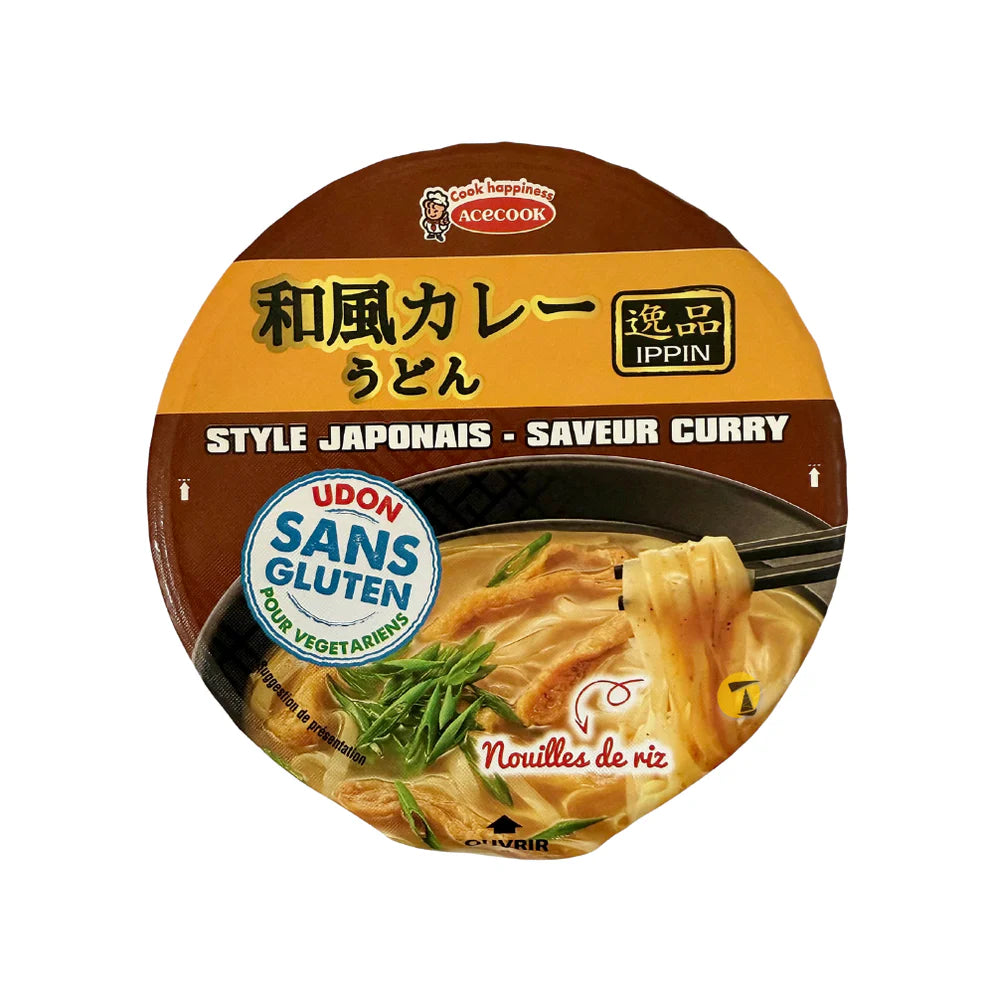 Acecook Ippin Curry Flavour Instant Rice Noodle Bowl - 63g