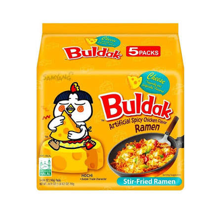 Samyang Hot Chicken Flavor Ramen - Cheese 5 x 140g