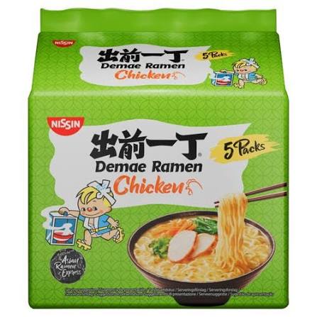 Nissin Demae Ramen Chicken Noodles 5 x 100G