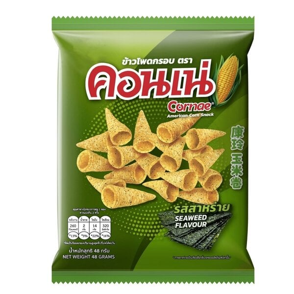 Cornae Seaweed Flavour Corn Snack 48g