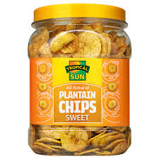 Tropical Sun Plantain Chips Sweet 450g