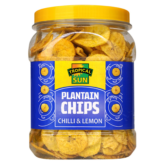 Tropical Sun Plantain Chips Chilli Lemon 450g