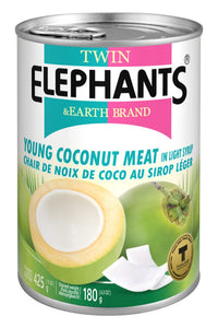 Twin Elephants Coconut Meat in Syrup 425g