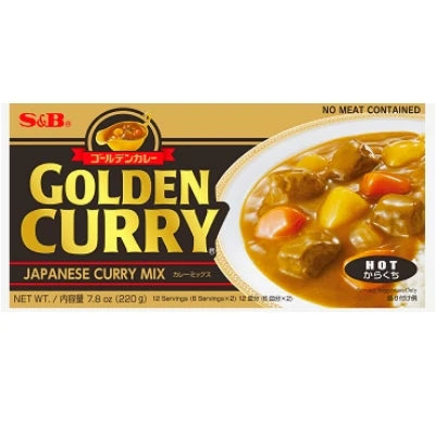 S&B Golden Curry Sauce Mix Hot 220g