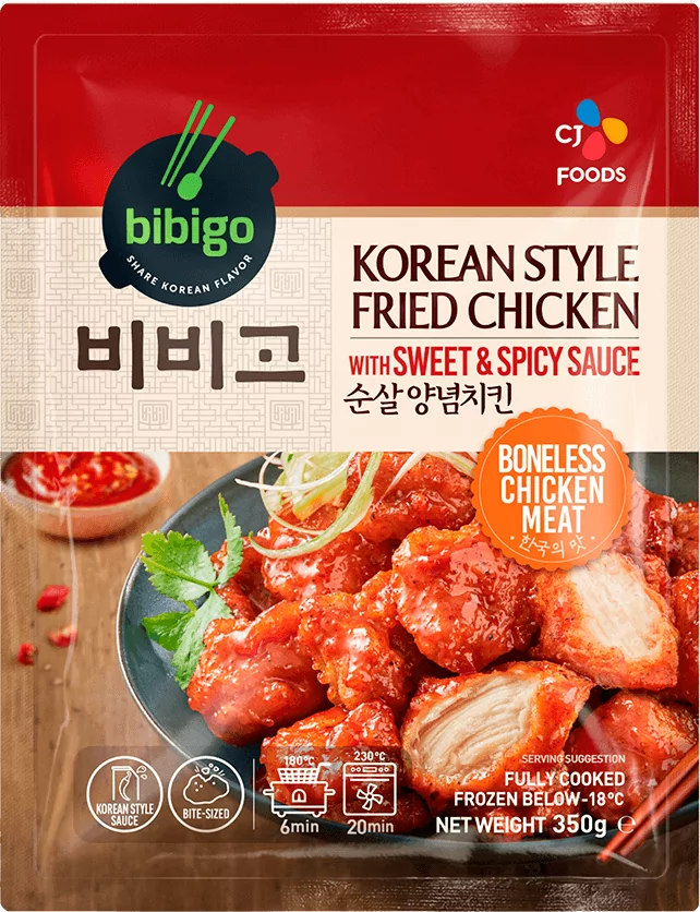 Bibigo Korean Fried Chicken Sweet & Spicy 350g
