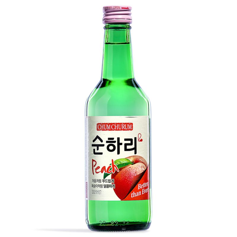 Soju Peach Flavour 360ml 12% Alc./Vol