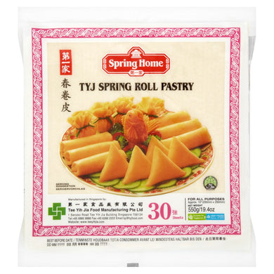 Spring Home TYJ Spring Roll Pastry 550g 10 x 10'' (30 sheets)