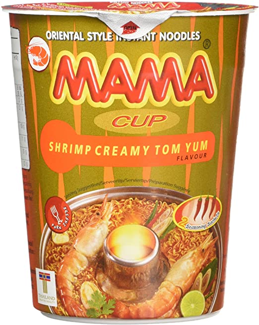 Mama Shrimp Creamy Tom Yum Flavour Instant Cup Noodles 70g