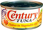 Century Tuna Flakes in Vegetable Oil 180g