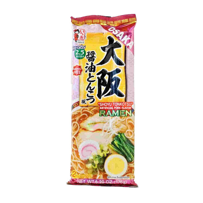 Itsuki Osaka Shoyu Tonkotsu Artificial Pork Flavour Ramen 176g