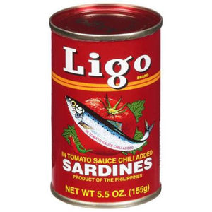 Ligo Sardines in Tomato Sauce Hot 155g