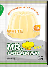 Mr. Hat Gulaman Jelly Powder Unflavoured White 25g