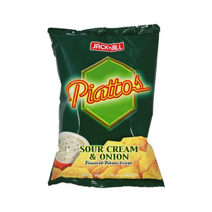 Piattos Sour Cream & Onion Potato Crisps 85g