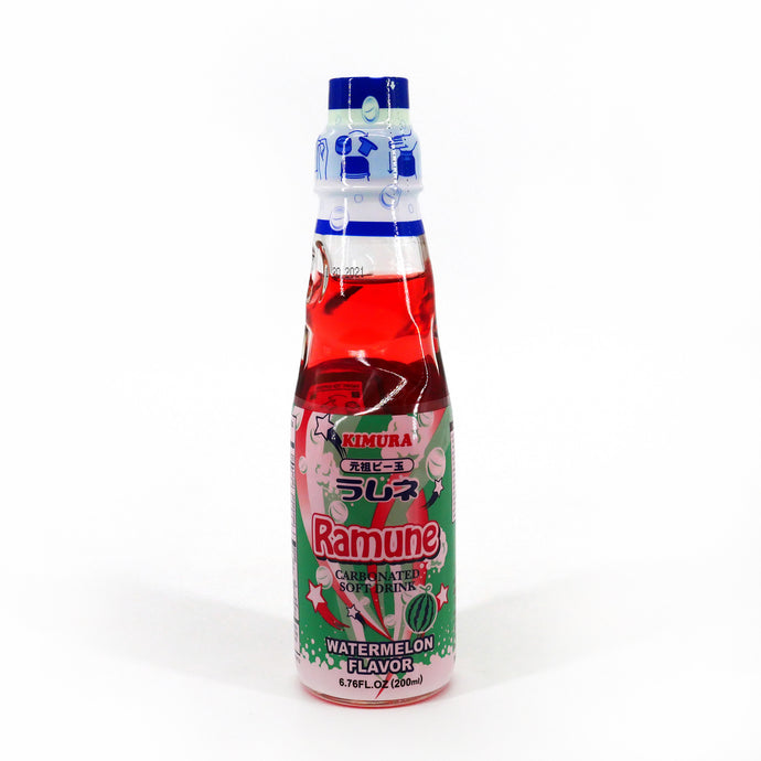 Kimura Ramune Water Melon Flavour Carbonated Drink 200ml