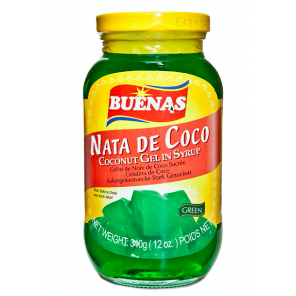 Buenas Nata De Coco Green Coconut Gel In Syrup 340g Only Filipino 8475