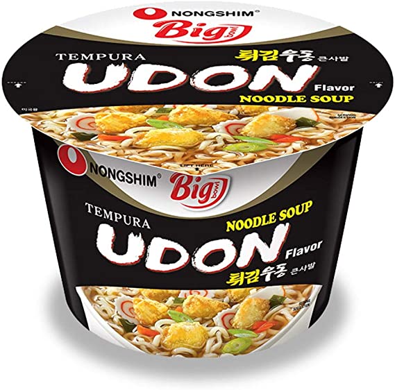 Nongshim Big Bowl Tempura Udon Flavour Noodle Soup 111g
